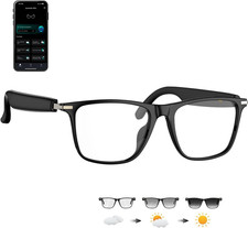 Ai Smart Glasses, Bluetooth Glasses with 164 Language Translation, Physical Col