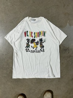 Vintage We Be Shoppin Barbados Graphic T-shirt Size X-large