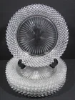 Set of 6 VTG Anchor Hocking MISS AMERICA CLEAR Diamond Salad Plate 8.5" 1930s