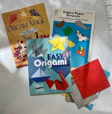 Origami Books Lot Of 3 Brand New With Unopened  Opened Origami Paper