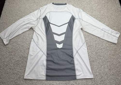 Nike Pro Combat Shirt Men’s L White Fitted HyperCool Breathable Long Sleeve
