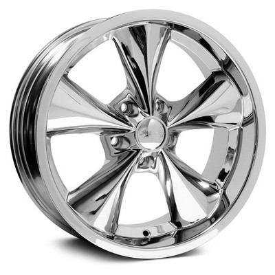 Boyd Coddington JUNKYARD DOG Wheel 17x7 (0, 5x114.3, 73.1) Chrome Single Rim