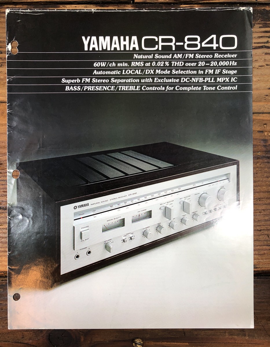 Yamaha CR-840 Receiver Dealer Brochure Brochure *Original*