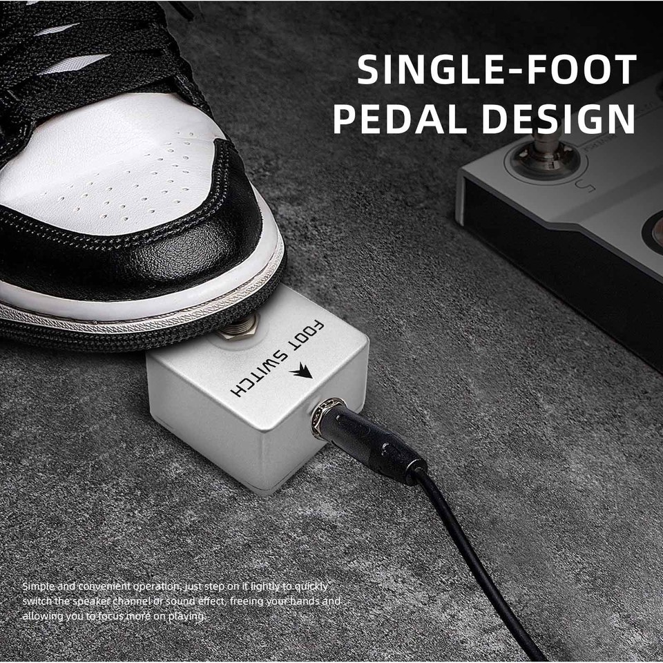 Guitar Footswitch Lockable Momentary Foot Switch, Effect/Amp Tap Switch ...