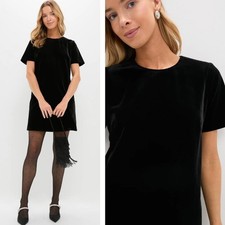 Dress Velvet Mini Long Sleeve Women’s Size XS Tuckernuck Mae Black