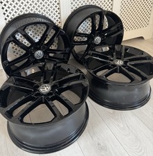 Genuine VW Golf MK7 GTD 18” Alloy Wheels Gloss Black 5x112 GTI R