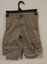 Wrangler Flex Cargo Shorts Size 8 Regular Khaki Utility Outdoor Cotton Stretch