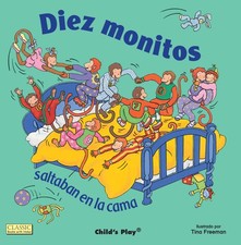 Diez Monitos Saltaban en la cama by Tina Freeman - Paperback 2018 - VERY GOOD