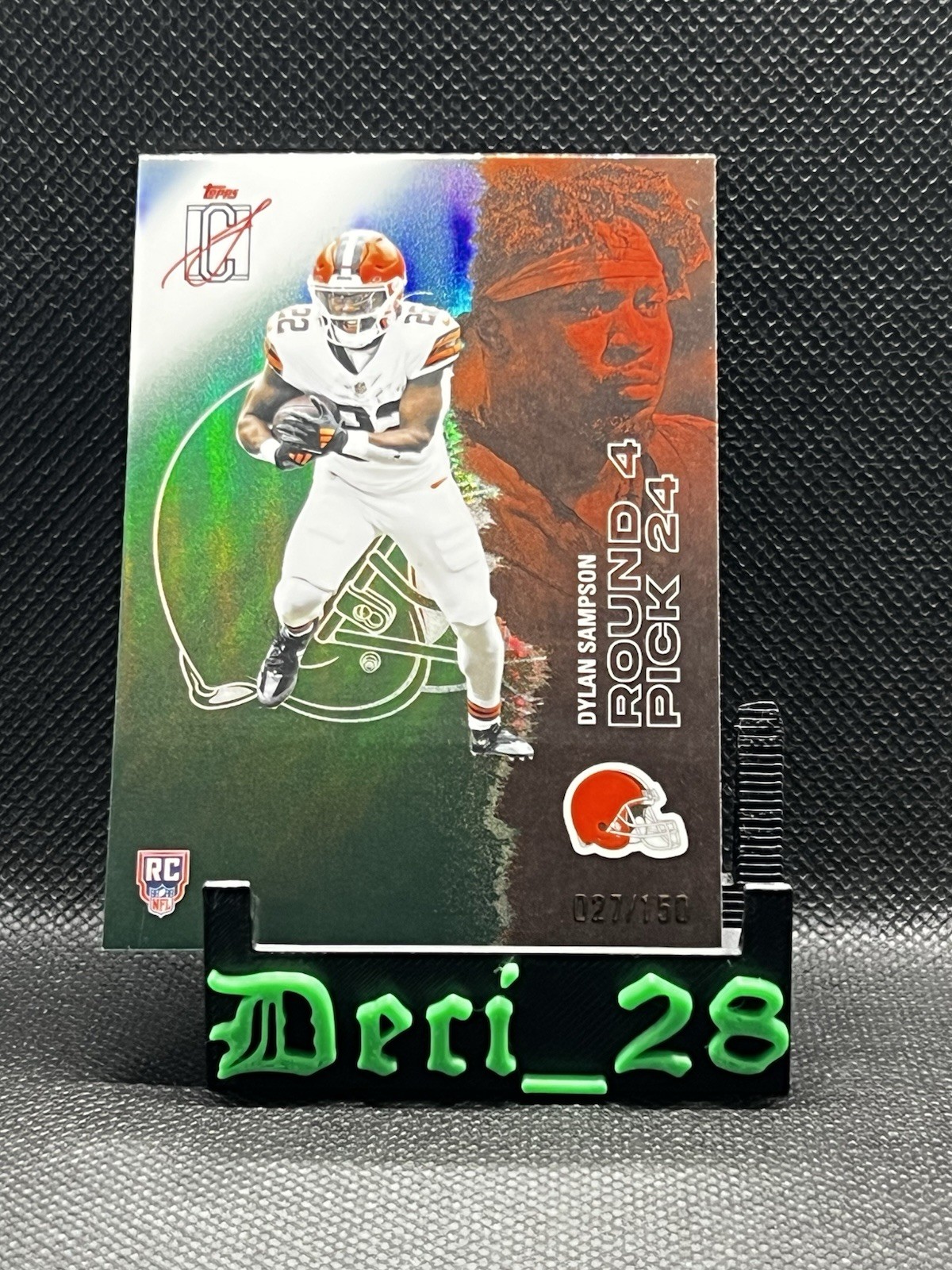 2025 Topps Signature Class Dylan Sampson RC /150 Cleveland Browns Card No. 112