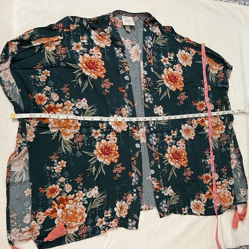 Women’s Lot of Two Open Kimonos Southwestern Fringe Tropical Tassels Festivals - Picture 12 of 15