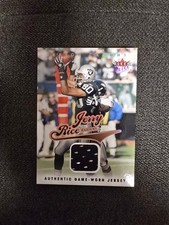 2004 Fleer Ultra Jerry Rice #39 Season Crowns Jersey Card #081/349 MADE