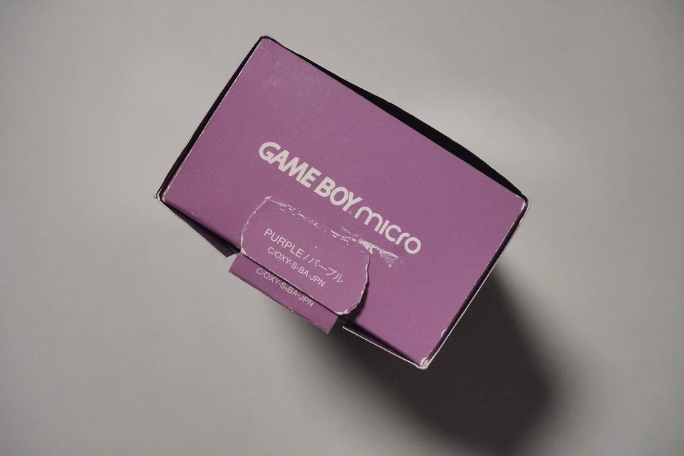 Consola Nintendo Game Boy Micro Púrpura en caja Excelente Sistema Portátil Universal Foto 3 de 4