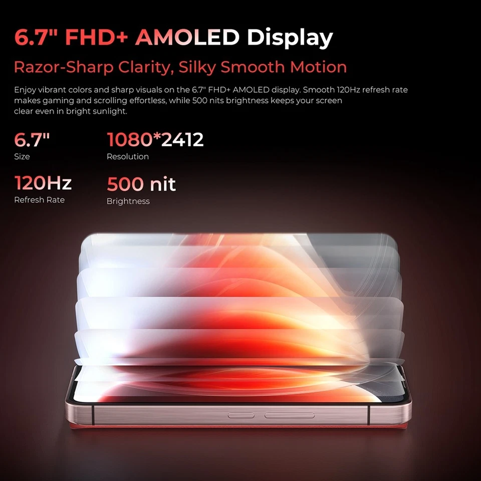 OUKITEL WP210 5G Rugged Phone 6.7'' 36GB+512GB 8800mAh 45W 108MP NFC Android 15 - Image 4 of 4