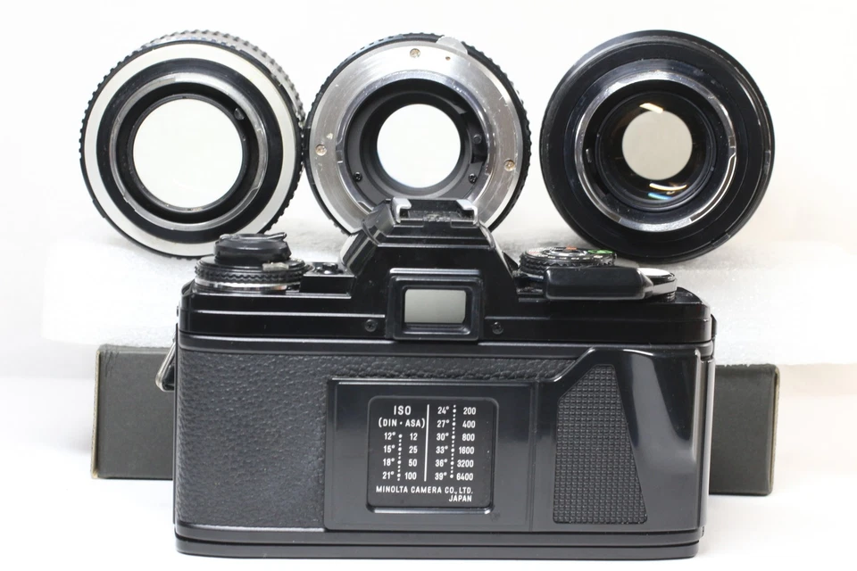 Minolta X-700 MPS + Rokkor-PG 50mm F/1.4 + PF 135mm F/2.8 + 75-200mm F/4.5 Lens - Image 3 of 4