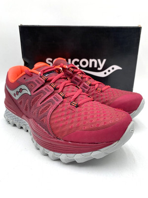 Saucony XODUS ISO 2 Women's NEW Trail-running Shoes Berry/Coral Multiple Sizes