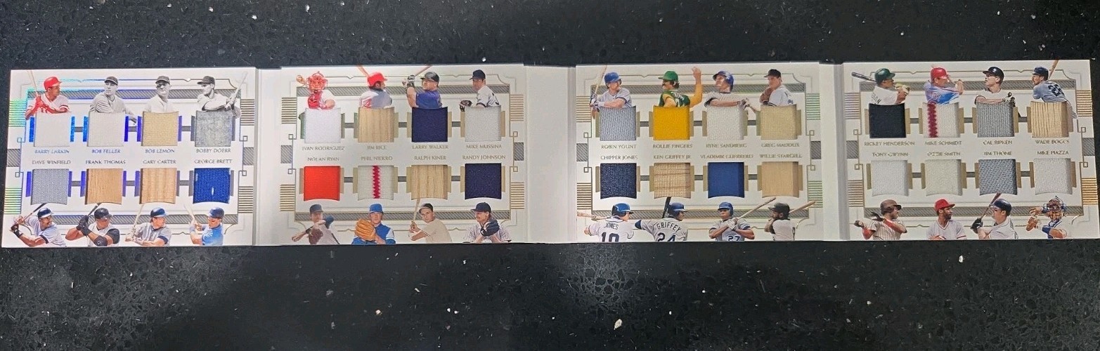 2021 National Treasures 32 Relic Booklet /49 Ken Griffey Jr Nolan Ryan Randy...