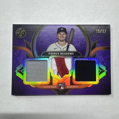 2024 Topps Triple Threads PARKER MEADOWS /27 Rookie Team Relics Triple Patch RC