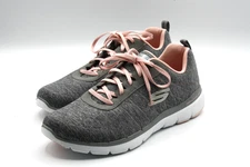 SKECHERS Flex Appeal Modern Times Womens Sneakers Sz 11  Gray / Pink