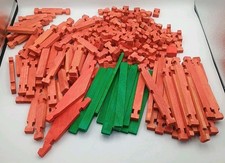 170 Piece Log Building Set Roy Toy Real Wooden Pieces Made In The USA