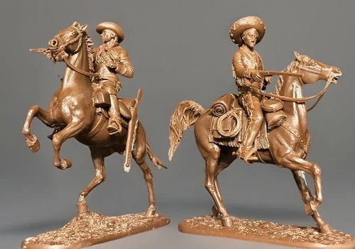 FIRST LEGION Mounted Robbers Mexican hidalgo and Outlaw 1:32 Soft plastic