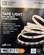 Commercial Electric C421511 16ft LED Tape Light