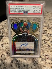 Panini crown royale rookie Paolo Banchero  Gold EXTREMELY RARE 10/10 *READ* 🔥🔥