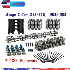 Fit LS Truck Cam Kit Stage 2 Cam Valve Springs Pushrods Lifters 4.8 5.3 6.0 6.2L