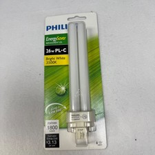 Philips 26W PL-C CFL Bright White 3500K G24Q-3 4Pin Light Bulb 1800lm