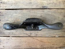 Antique Patented Stanley No. 80 Cast Iron Spoke Shave Cabinet  Tool Sweetheart