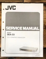 JVC SEA-33 Graphic Equalizer Service Manual *Original*