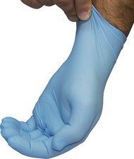 The Safety Zone Gnpr-x-large-1e Powder Free Disposable Blue Nitrile Gloves, X-la