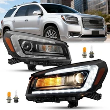 For GMC Acadia Limited 2013-2016 17 LED Projector Headlights Headlamps Assembly