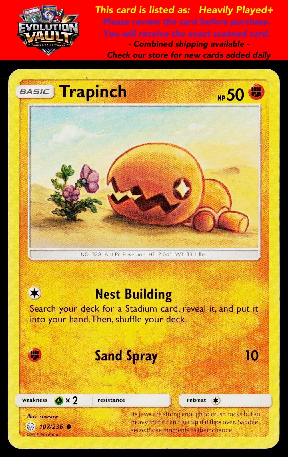 SM - Cosmic Eclipse #107/236 Trapinch