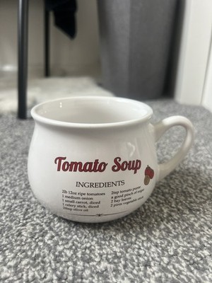Suppen Rezept Becher Tasse Schüssel mit Griffen Tomatensuppe Keramik