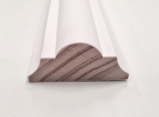 2.4m 45x20mm Dado Rail Trim White Primed Double Astragal Wooden Timber Panel