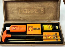Hoppe’s Gun / Rifle Cleaning Kit w/ Wooden Storage Box