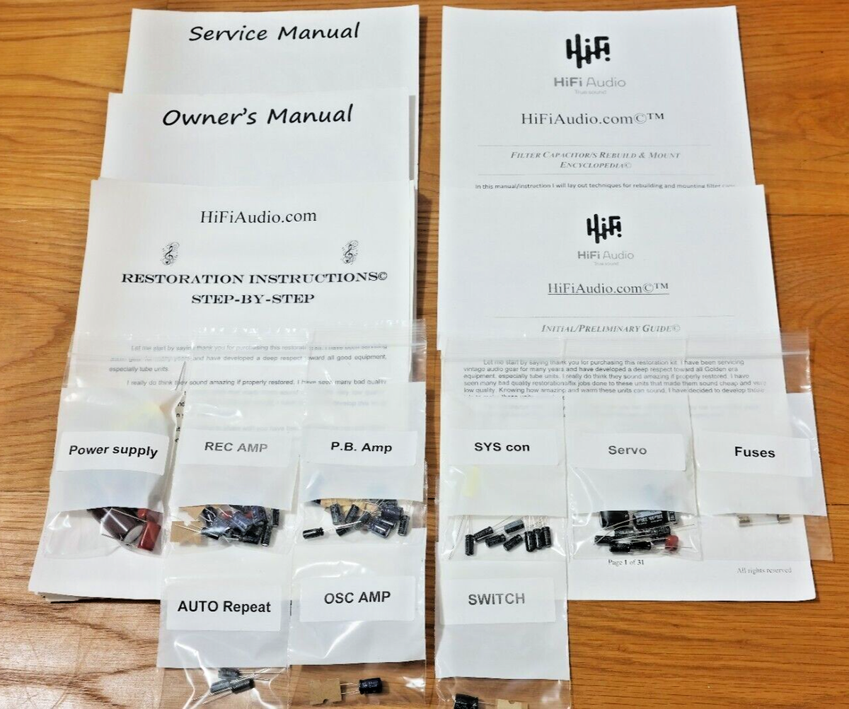 Akai GX-280D-SS restoration rebuild upgrade kit repair capacitor