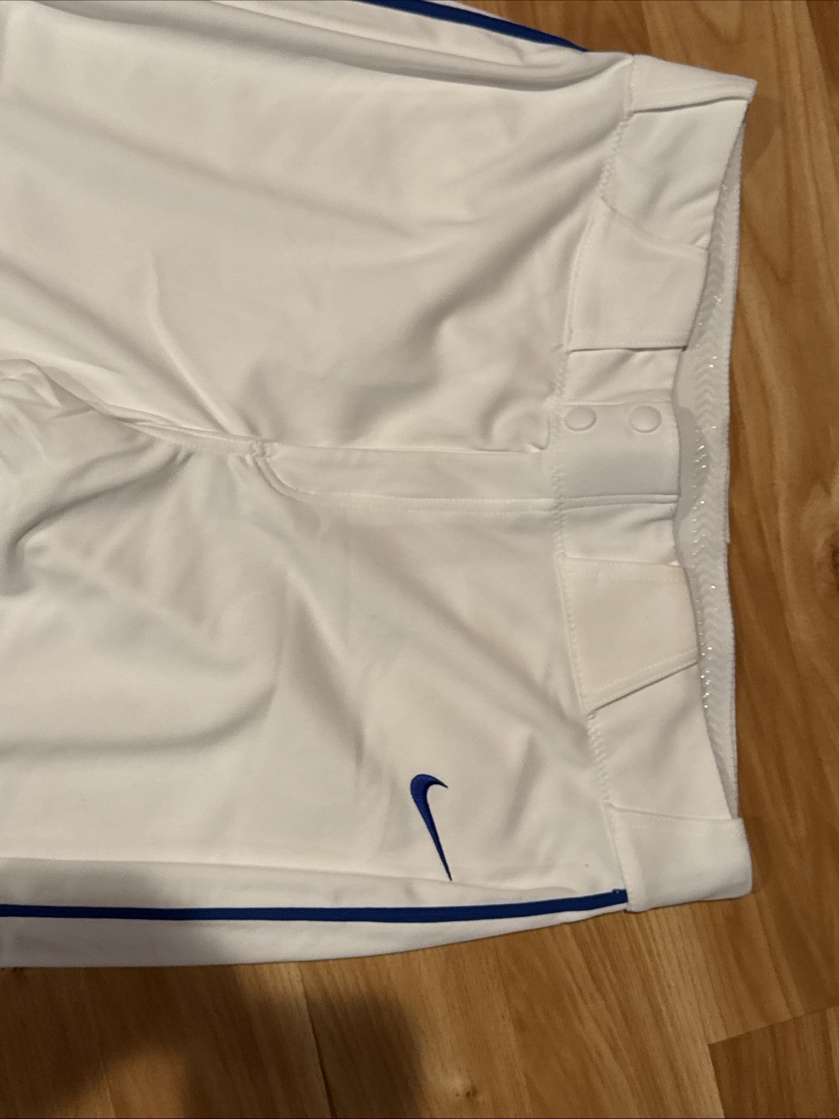 Nike Vapor Select High White/Blue Piped Baseball Pants Men's Size Large MLB Pant