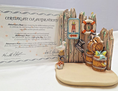 Rare Goebel 1999 Fisherman's Feast Porcelain Display Hummelscape Collection COA
