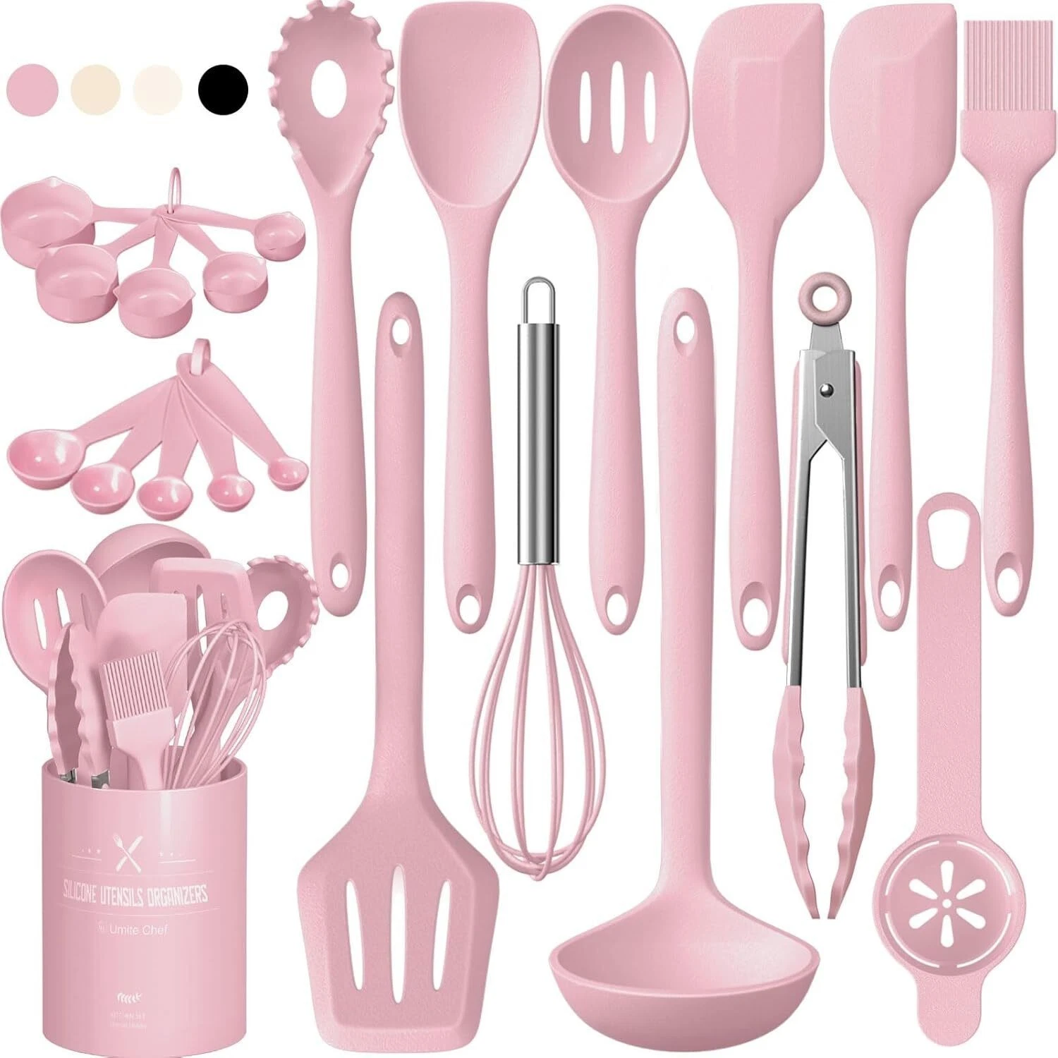 22Pcs Silicone Cooking Utensils Set Heat Resistant Silicone Kitchen Spatulas Set
Opens in a new wind