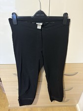 Women  s New Look Black Leggings With Bows On Ankle Design Size 12