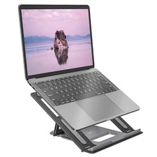 10-17" Portable Laptop Stand Aluminum Adjustable Foldable Tablet Holder Cooling
