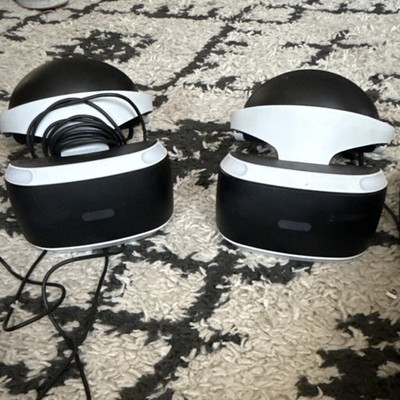 Sony PlayStation VR Headset Lot of 2 Black White Plastic PC & Console VR Headset