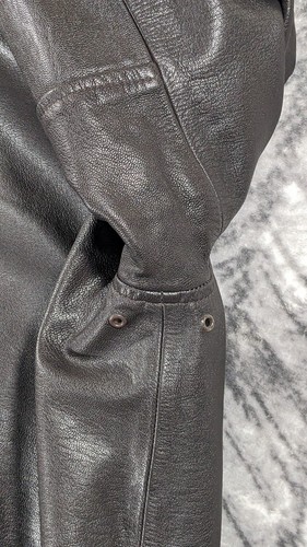 Vtg Goatskin Leather LL Bean A2 Flying Tiger Aviator Flight Bomber Jacket USA XL - Picture 17 of 22