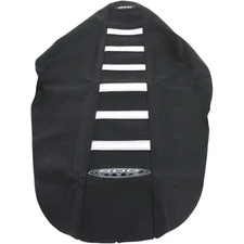 SDG Components 6-Ribbed Seat Cover - White/Black - SX/XCF 95958WK
