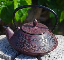 VINTAGE Cast Iron Teapot Large Heavy Made in ...