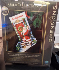 Dimensions the Gold Collection Welcome Santa Stocking Kit Started 