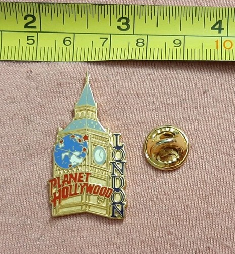 Planet Hollywood London Big Ben Tower Gold Tone Pin