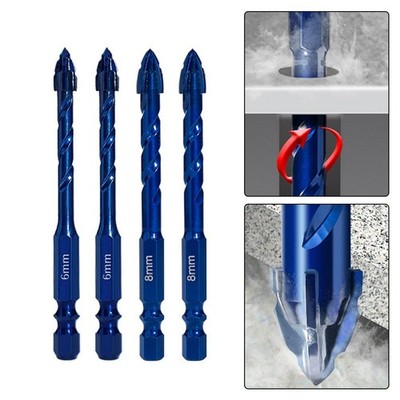 Efficient triangular diamond drilling crown Easy drilling in marble and slate