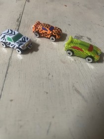 3 Vintage 1995 Micro Machines M.I. Animal Prints